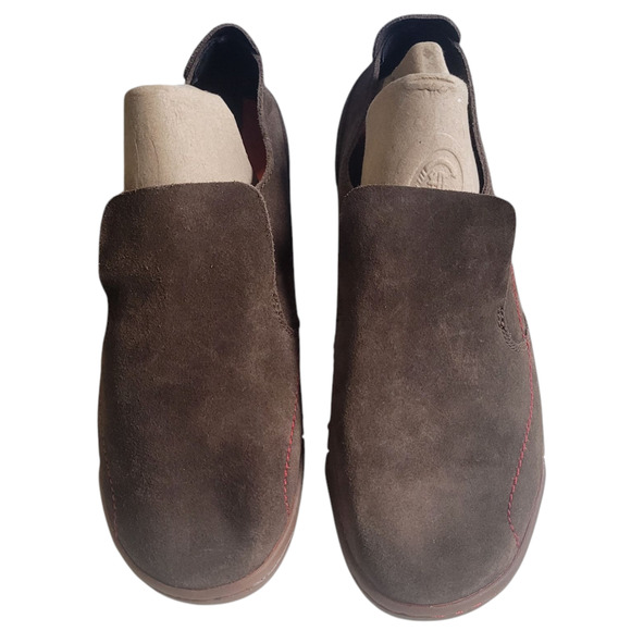 Merrell Men’s 9 Brown Suede Slip-On Shoes Comfort MOVE Sole Casual Loafer Travel - Picture 1 of 8